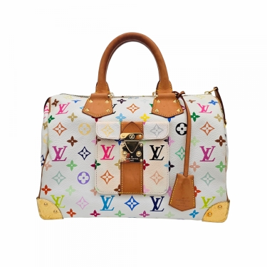 バッグ Louis Vuitton M30302 Tie Bag Bolsa Louis Vuitton Speedy 30 Takashi Murakami Original. Dona